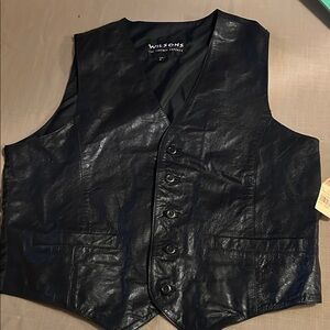 NWT Wilson Black Leather Apparel